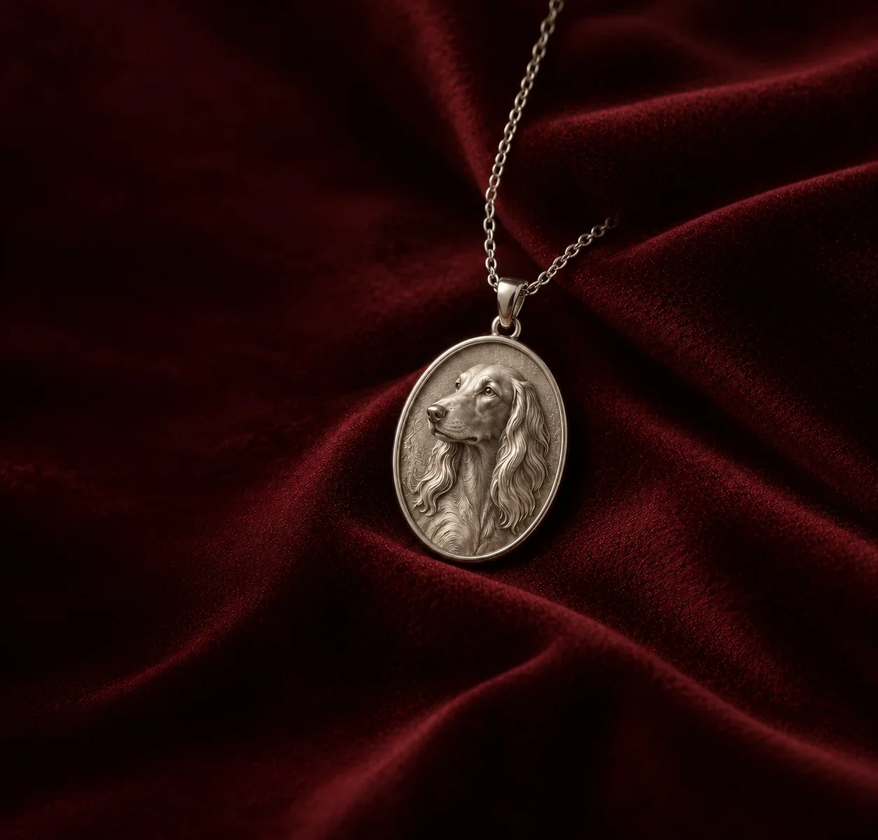 AI-generated editorial jewelry concept in warm light; not a delivered client commission.